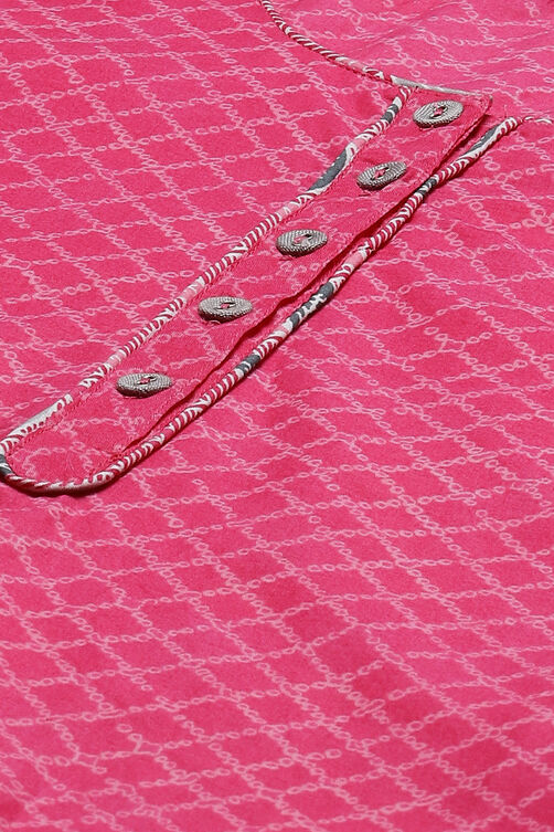 Pink Straight Kurta image number 1